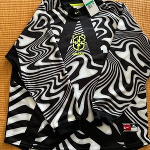 Nike Black & White 2026 Brazil Goalkeeper Jersey